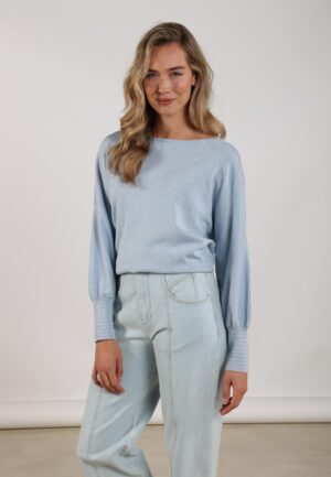 Nukus Jorien Pullover Lurex Nks03055 Trui 312 Cloudy