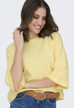 Only Onlsimoni 3/4 Pullover Knt Noos Trui Mellow Yellow