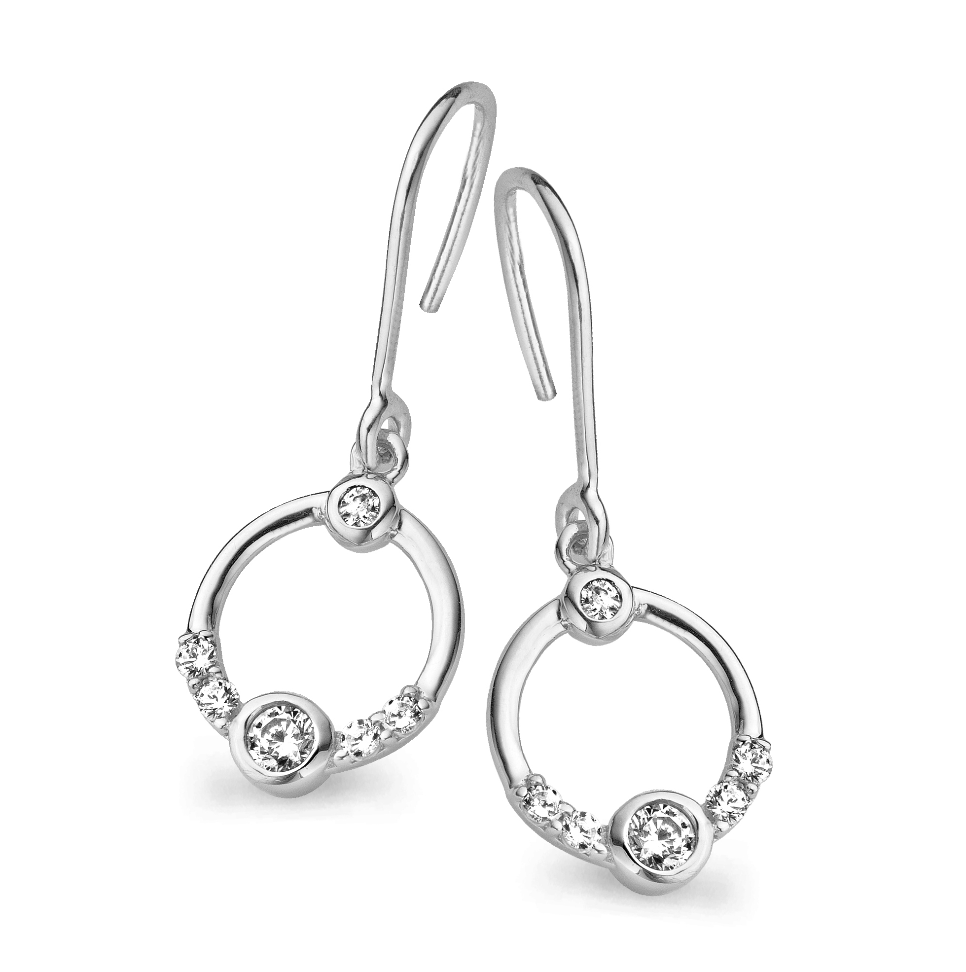 Orphelia Dames 925 Sterling Zilveren Druppel Oorbellen - Zilver ZO-5127