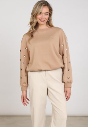 Nukus Sara Pullover Paillet Nkf03066 Trui 335 Toffee