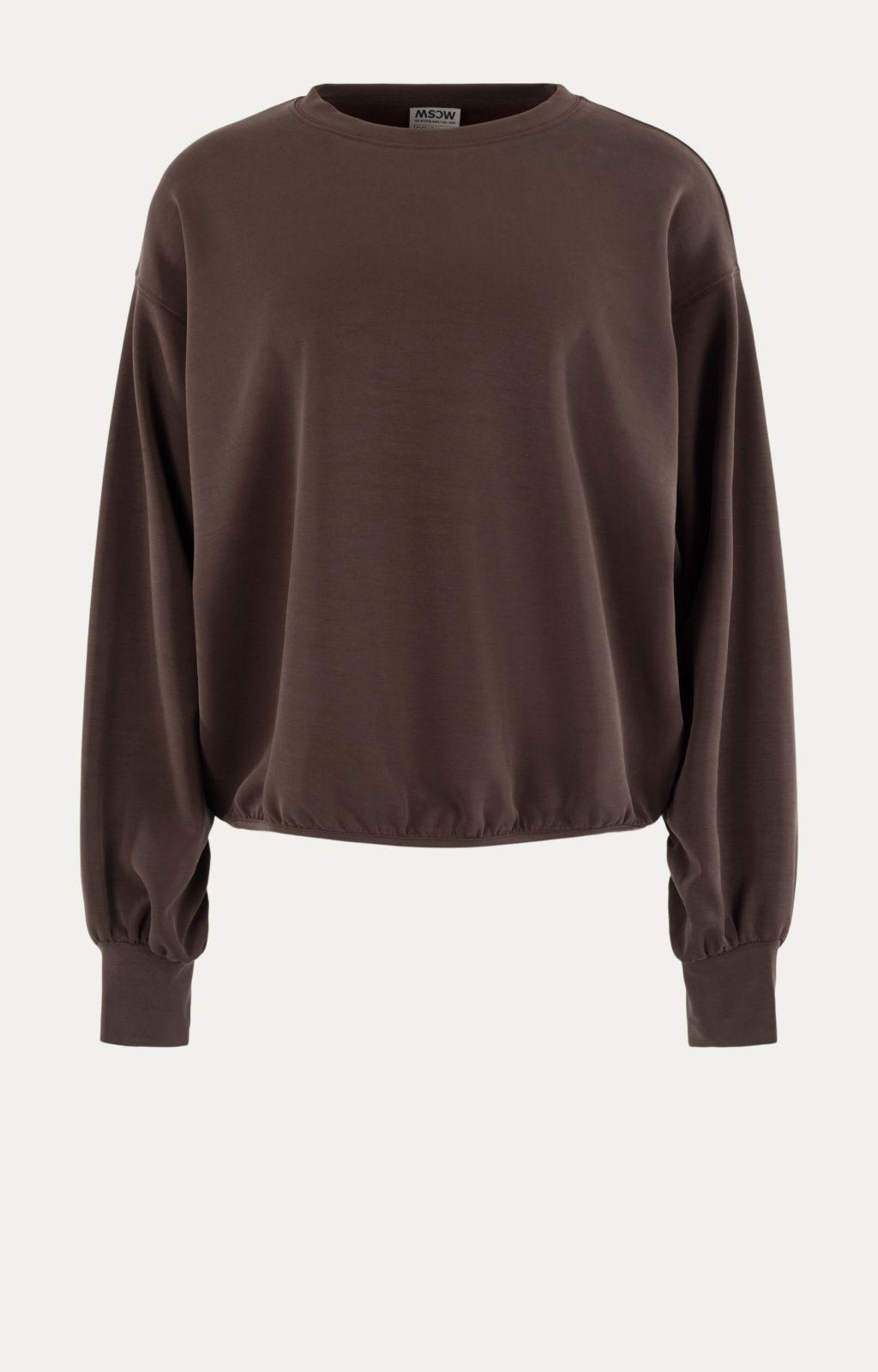 Moscow 66-04-violetta Sweater 470-1 Coffee Bean Solid