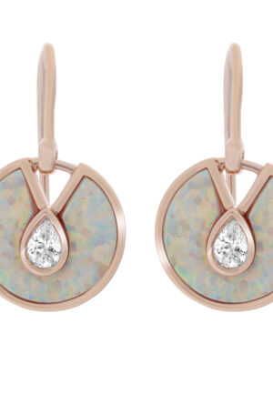 Orphelia 'Emmila' Dames 925 Sterling Zilveren Oorbellen - Roze ZO-7287
