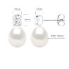 Oorbellen Solitaire Cubic Zirconia Diameter 4,50 mm - Afbeelding 2