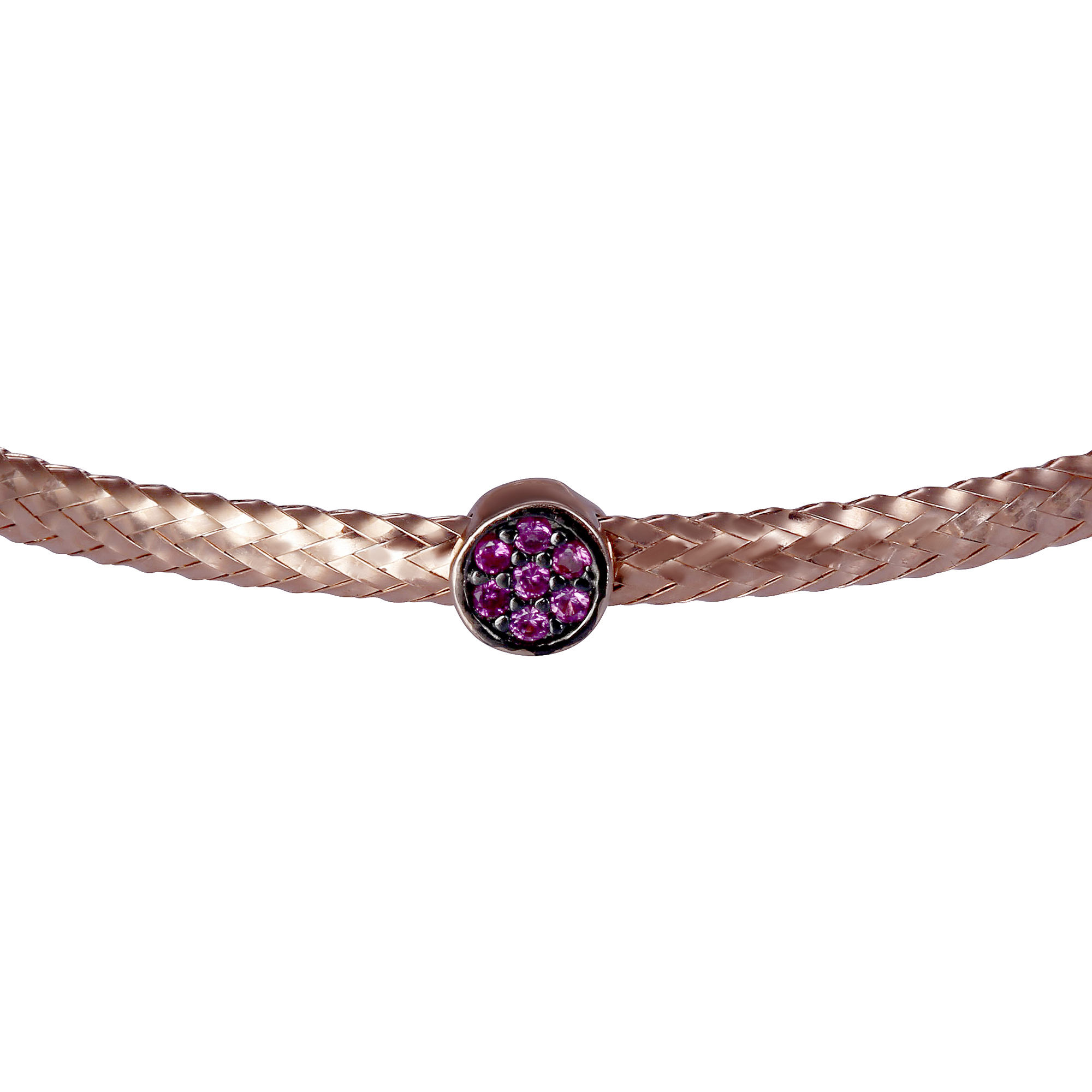 Orphelia Dames 925 Sterling Zilveren Armband - Roze ZA-7415/RG - Afbeelding 2