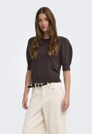 Only Onlrica 2/4 Pullover Knt Noos Trui Chocolate Torte Melange