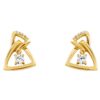 Orphelia 'Santorini' Dames 925 Sterling Zilveren Oorknoppen - Goud ZO-7570/G - Afbeelding 2