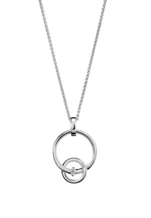 Orphelia 'Antoine' Dames 925 Sterling Zilveren Ketting met Hangertje - Zilver ZH-7503