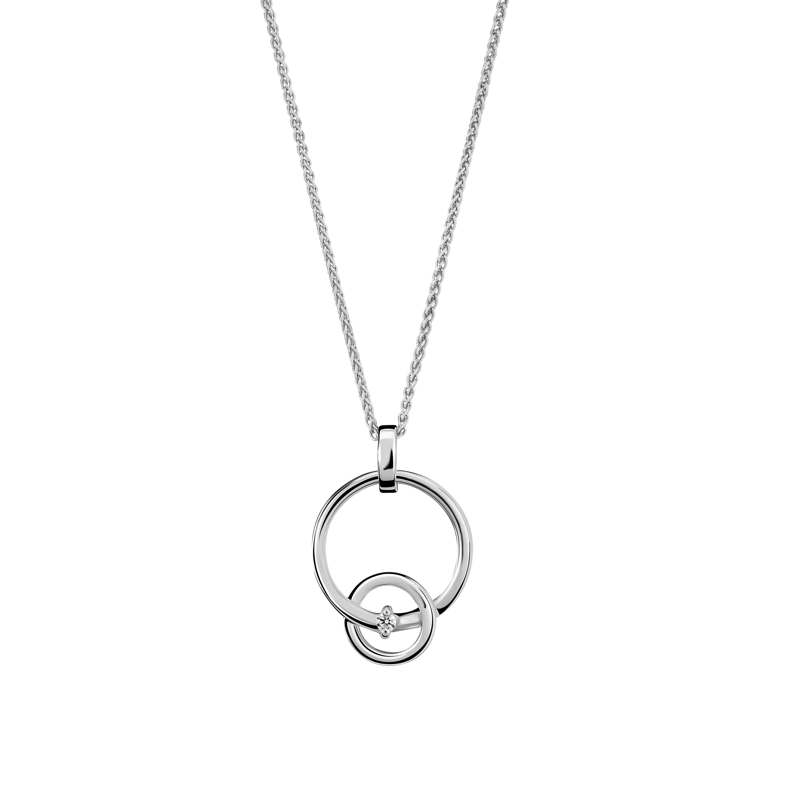 Orphelia 'Antoine' Dames 925 Sterling Zilveren Ketting met Hangertje - Zilver ZH-7503