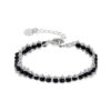 Luxenter 925 Sterling Zilveren Armband met Gerhodineerd Zwart Kristal - Lailai