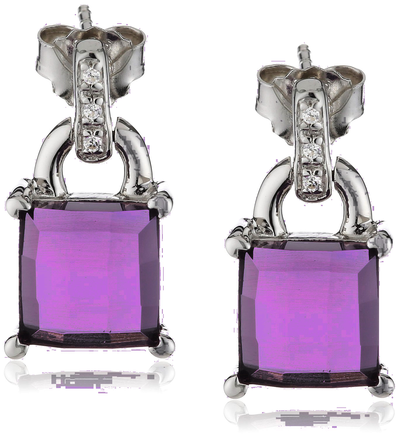 Orphelia Dames 925 Sterling Zilveren Oorbellen - Zilver ZO-5980 - Afbeelding 2