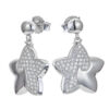 Orphelia 'Ilona' Dames 925 Sterling Zilveren Dangle Oorbellen - Zilver ZO-7331