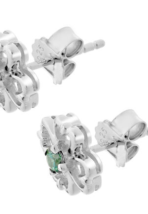 Alternative view of Orphelia 'Saffina' Dames 925 Sterling Zilveren Stud Oorbellen - Zilverkleurig ZO-7081
