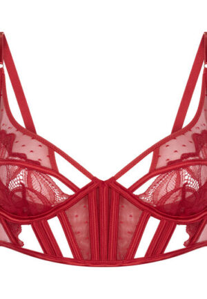 Alternative view of Hunkemöller Niet-voorgevormde longline beugel bh Billie Rood