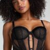 Hunkemöller Niet-voorgevormde longline beugel bh Missy Zwart