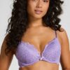 Hunkemöller Voorgevormde push-up beugel bh Marine Paars