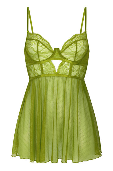 Hunkemöller Babydoll Isabelle Groen - Afbeelding 2