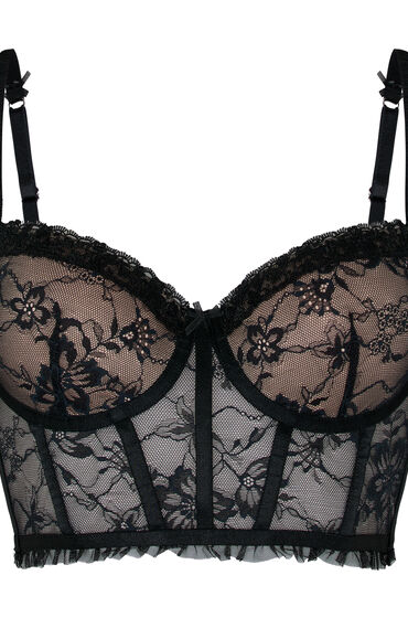 Hunkemöller Voorgevormde Longline Beugel Bh Felicity Zwart - Afbeelding 2