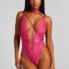 Hunkemöller Private body open kruis Brandy Roze