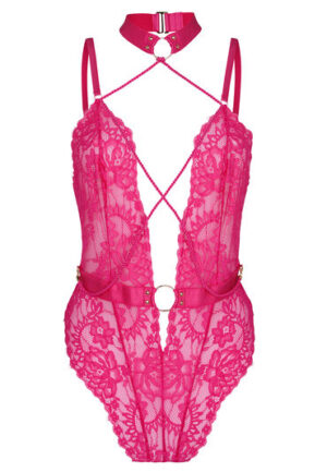 Alternative view of Hunkemöller Private body open kruis Brandy Roze