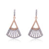 Orphelia 'Carina' Dames 925 Sterling Zilveren Oorbellen - Roze ZO-7436