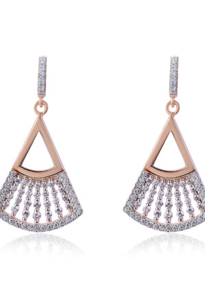 Orphelia 'Carina' Dames 925 Sterling Zilveren Oorbellen - Roze ZO-7436