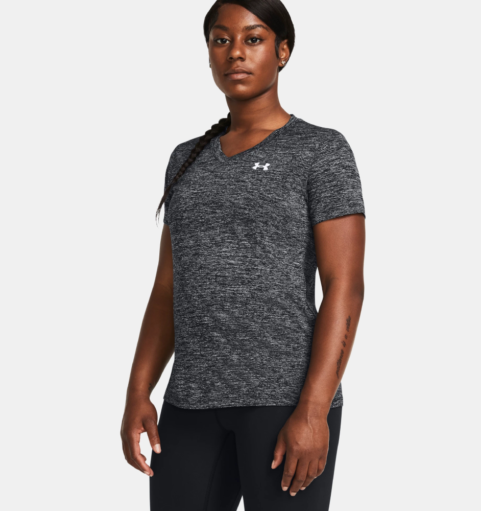 Under Armour Tech Twist V-Neck Sportshirt dames L/40