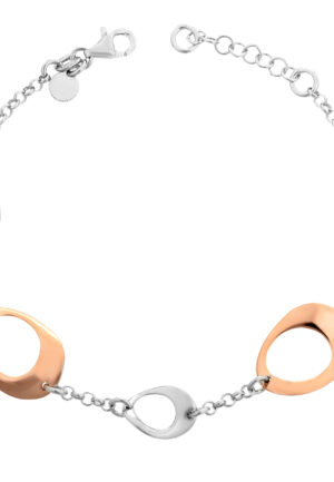 Orphelia 'Isotta' Dames 925 Sterling Zilveren Armband - Zilver/Rosé ZA-7192