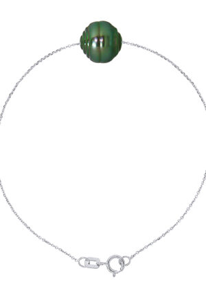 Convict Chain Bracelet Tahitian Pearl Ringed 10-11 mm 925