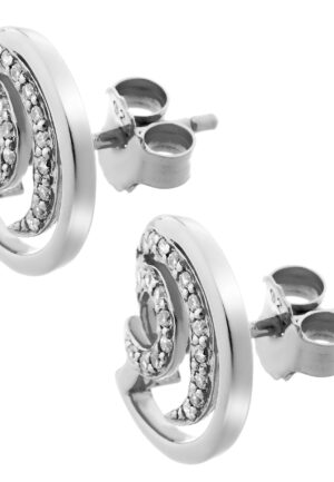 Orphelia 'Elaine' Dames 925 Sterling Zilveren Oorbellen - Zilver ZO-7084