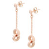 Orphelia 'Zelda' Dames 925 Sterling Zilveren Oorbellen - Roze ZO-7178/RG