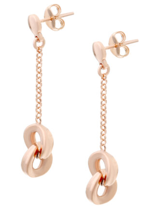 Orphelia 'Zelda' Dames 925 Sterling Zilveren Oorbellen - Roze ZO-7178/RG