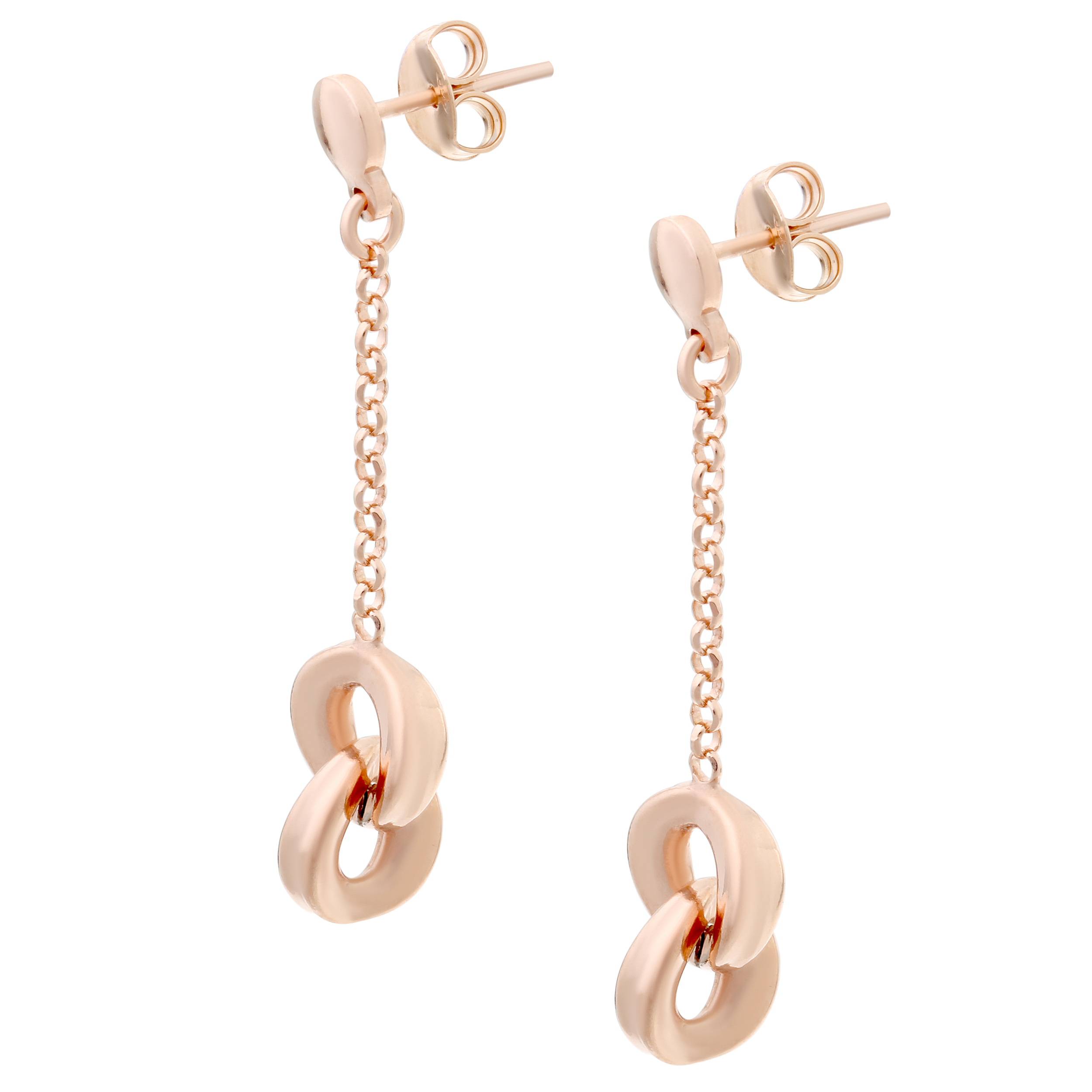 Orphelia 'Zelda' Dames 925 Sterling Zilveren Oorbellen - Roze ZO-7178/RG