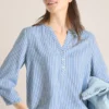 3/4 mouw blouse met gestreept patroon