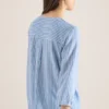 3/4 mouw blouse met gestreept patroon - Afbeelding 3