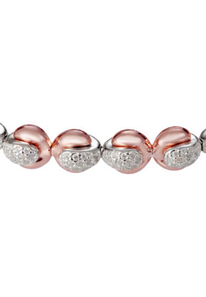 Orphelia 'Jada' Dames 925 Sterling Zilveren Armband - Roze ZA-7395/RG