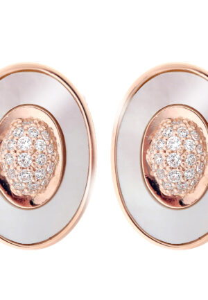 Orphelia 'Aurori' Dames 925 Sterling Zilveren Stud Oorbellen - Roze ZO-7292