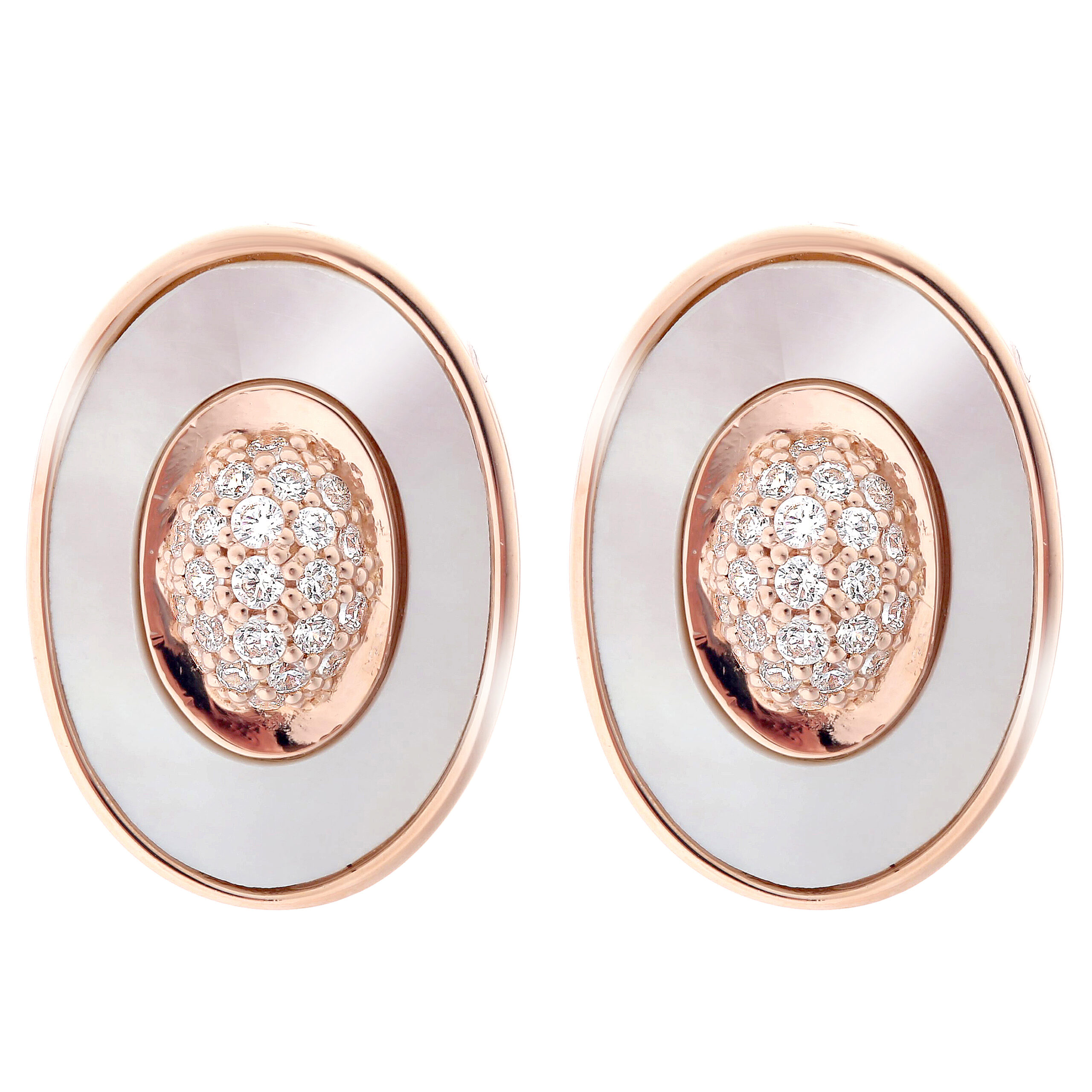 Orphelia 'Aurori' Dames 925 Sterling Zilveren Stud Oorbellen - Roze ZO-7292