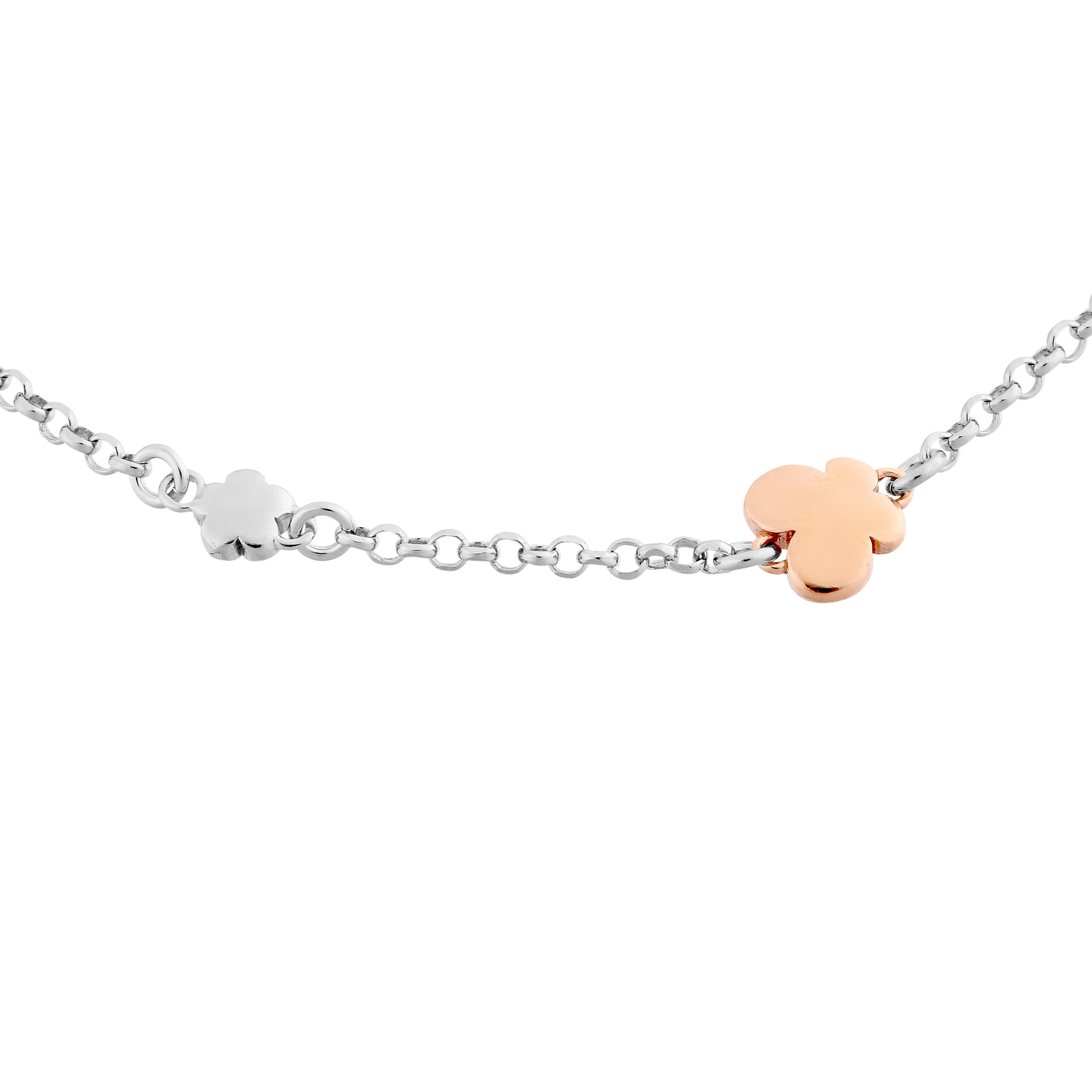 Orphelia 'Lorelei' Dames 925 Sterling Zilveren Armband - Zilver/Roos ZA-7386