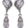 Orphelia Dames 925 Sterling Zilver Dangle Oorbellen - Zilver ZO-5894