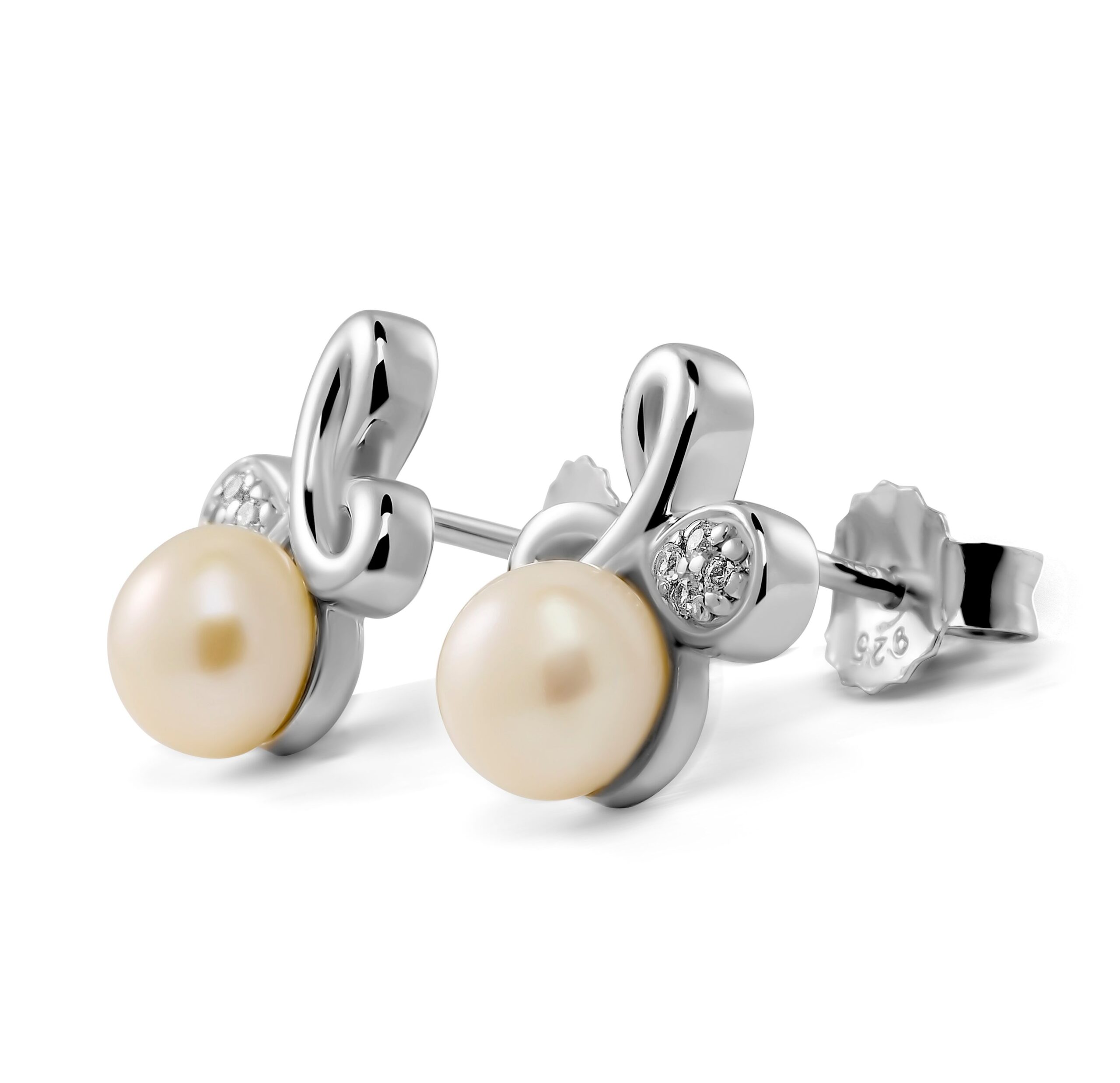 Orphelia 'Elisabeth' Dames 925 Sterling Zilveren Stud Oorbellen - Zilver ZO-7511