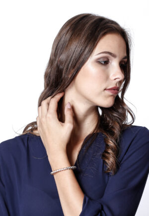 Alternative view of Orphelia 'Jada' Dames 925 Sterling Zilveren Armband - Zilver/Rosé ZA-7395