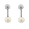 Orphelia 'Aliena' Dames 925 Sterling Zilveren Hangoorbellen - Zilver zo-7373