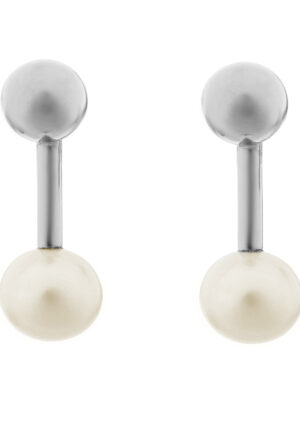 Orphelia 'Aliena' Dames 925 Sterling Zilveren Hangoorbellen - Zilver zo-7373