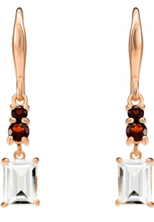Alternative view of Orphelia 'Fira' Dames 925 Sterling Zilveren Oorbellen - Roze ZO-7571/RG