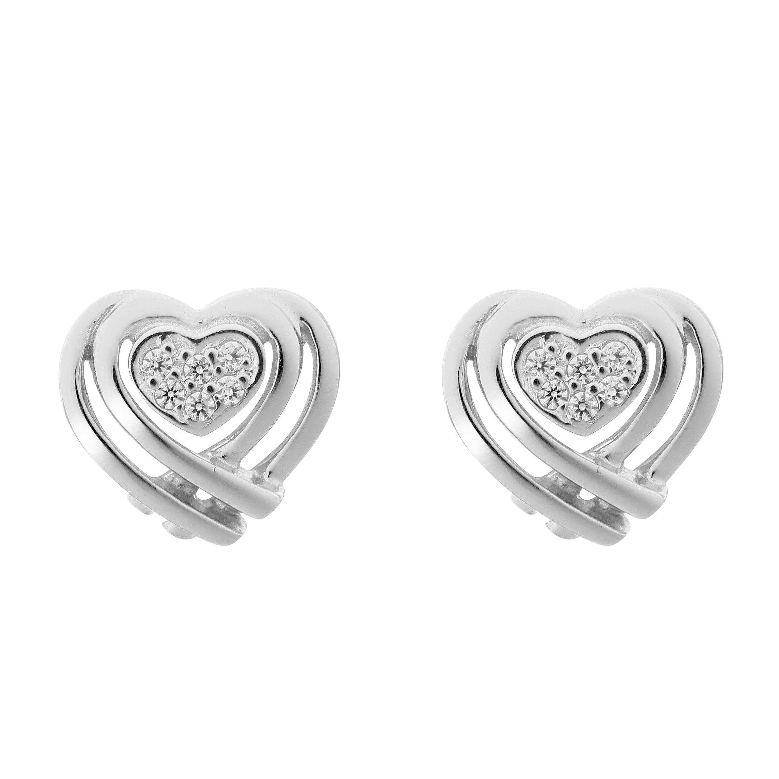 Orphelia 'Anni' Dames 925 Sterling Zilveren Stud Oorbellen - Zilver zo-7368