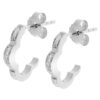 Orphelia 'Onyx' Dames 925 Sterling Zilveren Oorbellen - Zilver ZO-7127 - Afbeelding 2