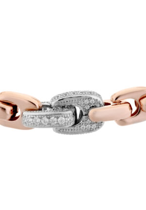 Orphelia Dames 925 Sterling Zilveren Armband - Roze ZA-7158