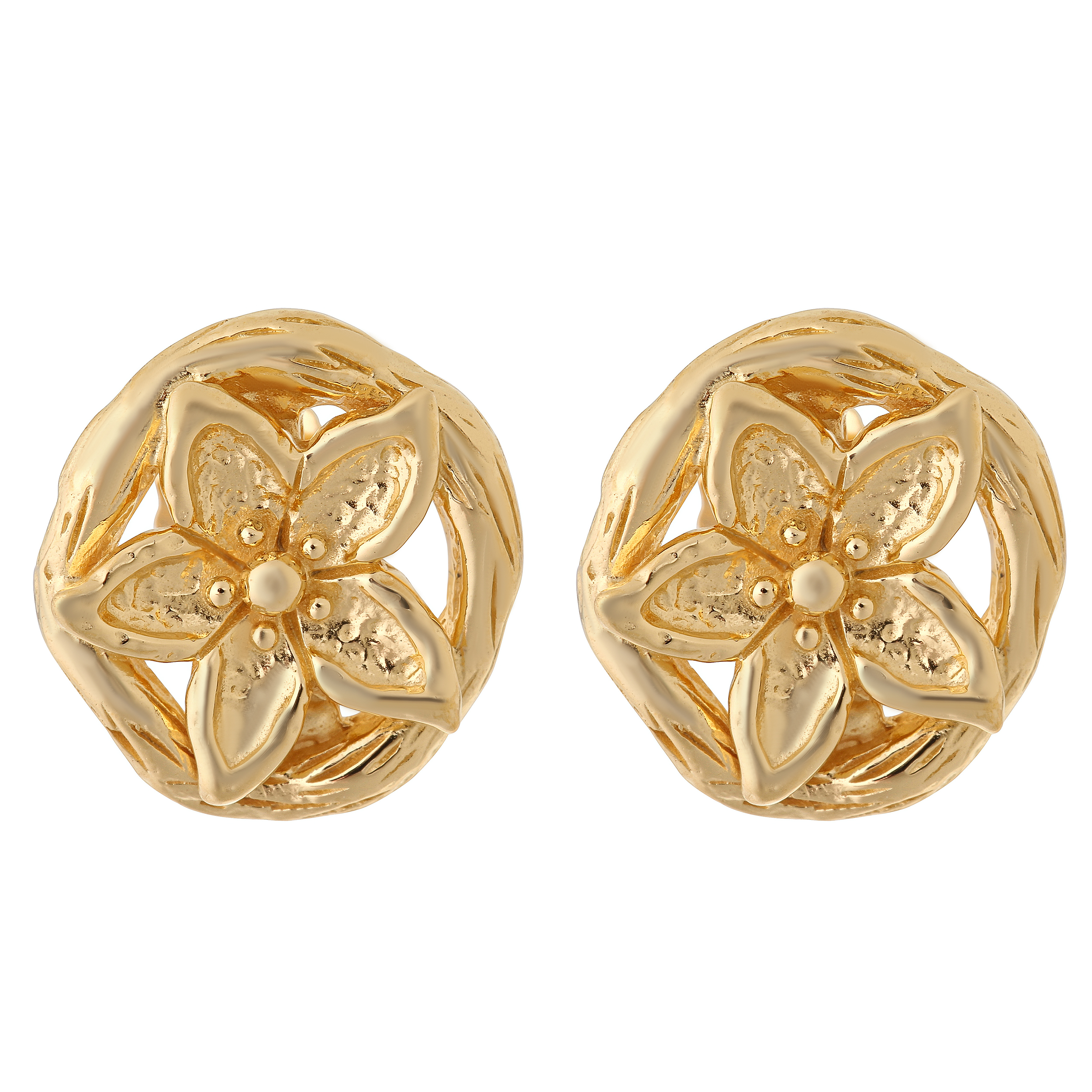 Orphelia Dames 925 Sterling Zilveren Oorbellen - Goud ZO-6029/1