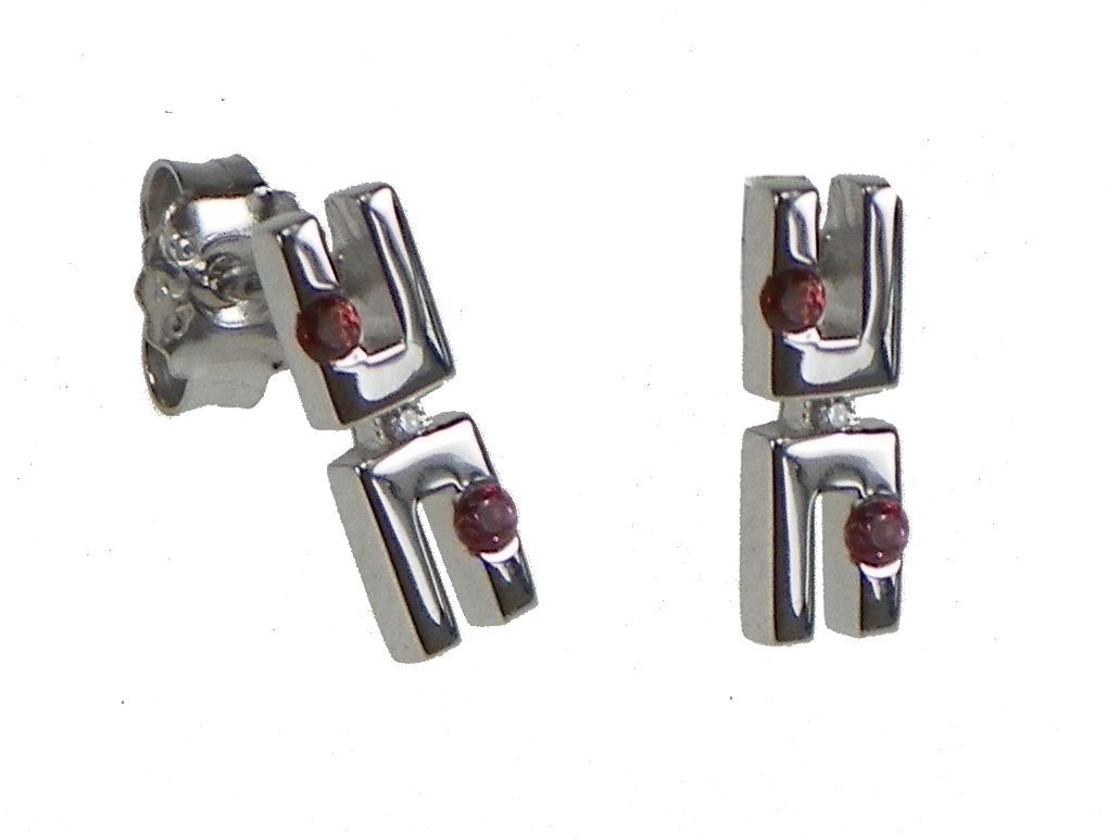 Orphelia Dames 925 Sterling Zilveren Stud Oorbellen - Zilver ZO-5663
