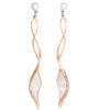 Orphelia 'Mariza' Dames 925 Sterling Zilveren Oorbellen - Roze ZO-7171/RG - Afbeelding 2